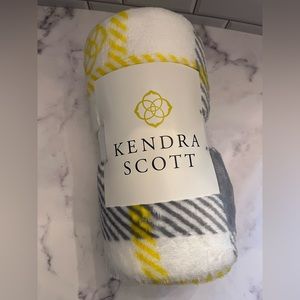 Kendra Scott fleece throw. 50 inches by 60 inches.